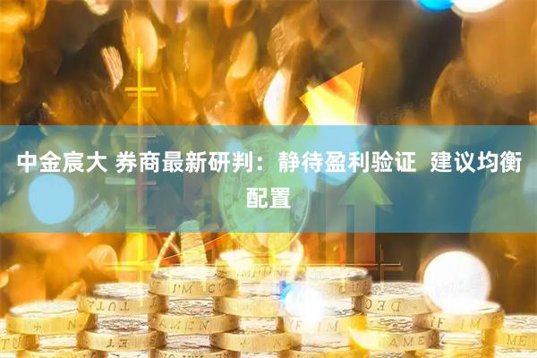 中金宸大 券商最新研判：静待盈利验证  建议均衡配置